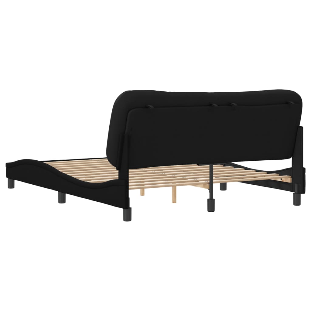 Bed Frame Without Mattress "Hvar" Queen Fabric