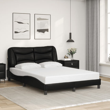 Bed Frame Without Mattress "Hvar" Queen Faux Leather