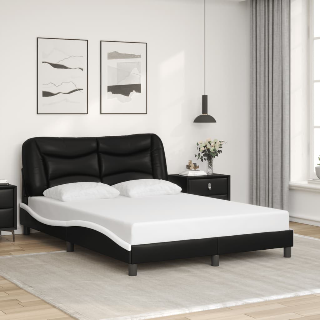 Bed Frame Without Mattress "Hvar" Queen Faux Leather