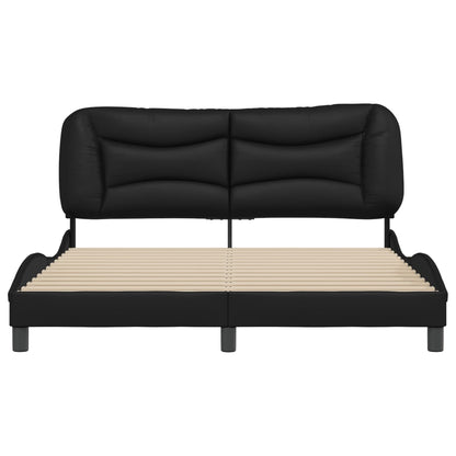 Bed Frame Without Mattress "Hvar" Queen Faux Leather