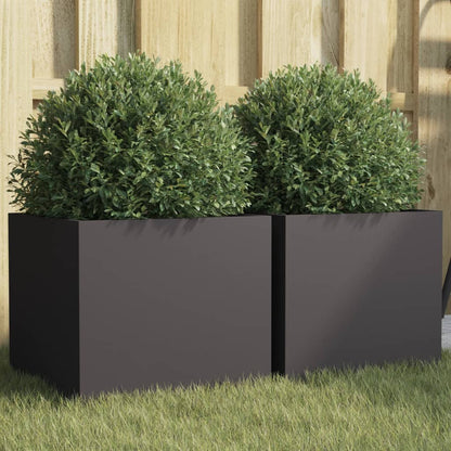 Planter Silver Galvanised Steel