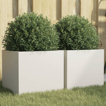 Planter Silver Galvanised Steel