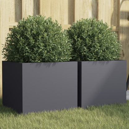 Planter Silver Galvanised Steel