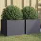 Planter Silver Galvanised Steel