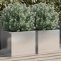 Planter Silver Galvanised Steel