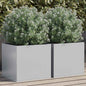 Planter Silver Galvanised Steel
