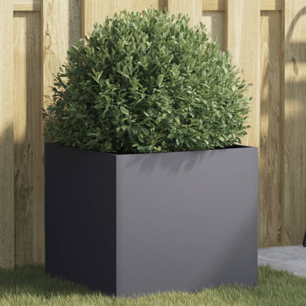 Planter Silver Galvanised Steel