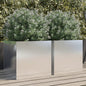 Planter Silver Galvanised Steel