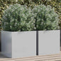 Planter Silver Galvanised Steel