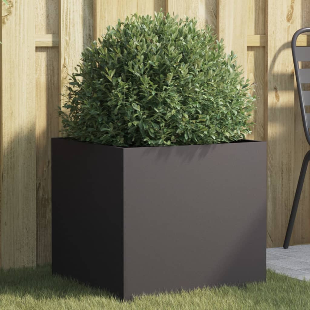 Planter Silver Galvanised Steel