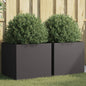 Planter Silver Galvanised Steel