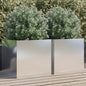 Planter Silver Galvanised Steel