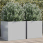 Planter Silver Galvanised Steel