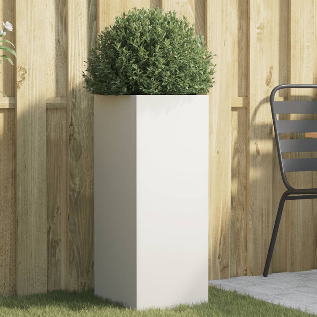 Planter Silver Galvanised Steel
