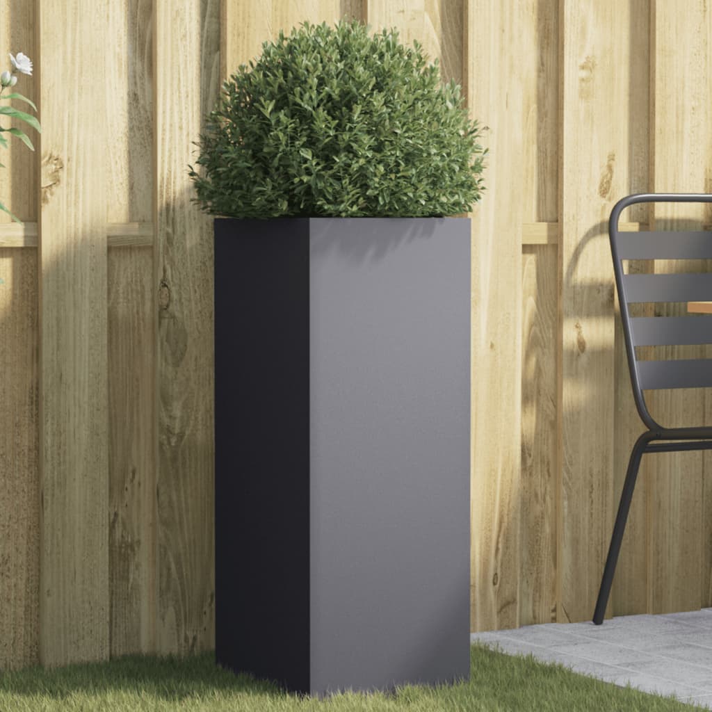 Planter Silver Galvanised Steel