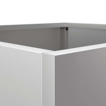 Planter Silver Galvanised Steel