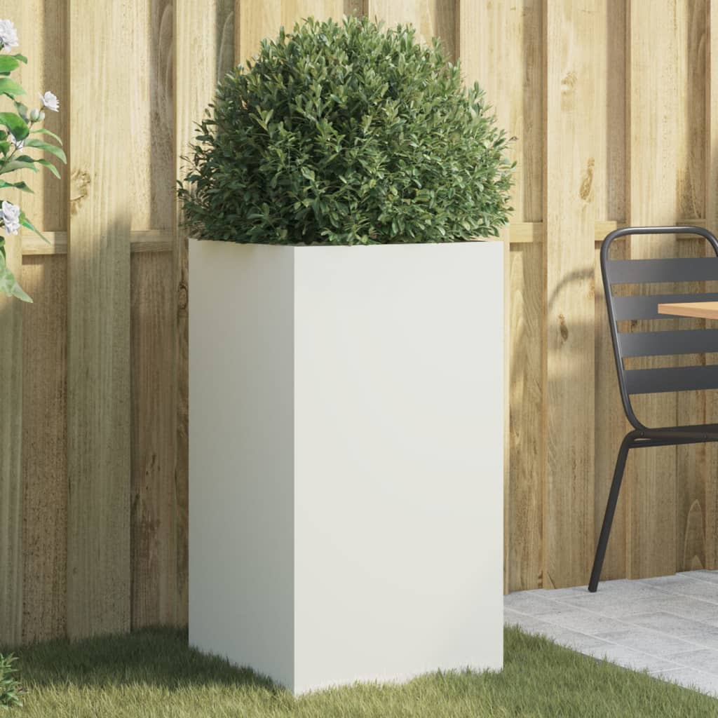 Planter Silver Galvanised Steel