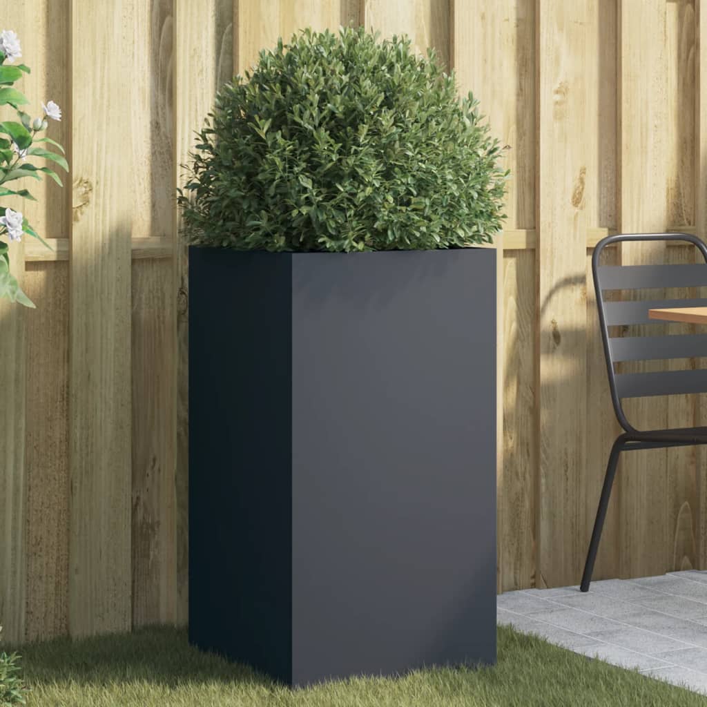 Planter Silver Galvanised Steel