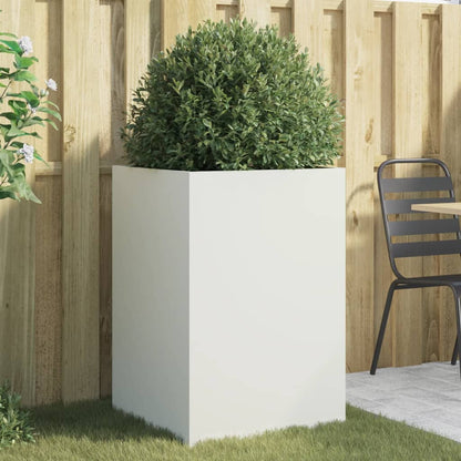 Planter Silver Galvanised Steel