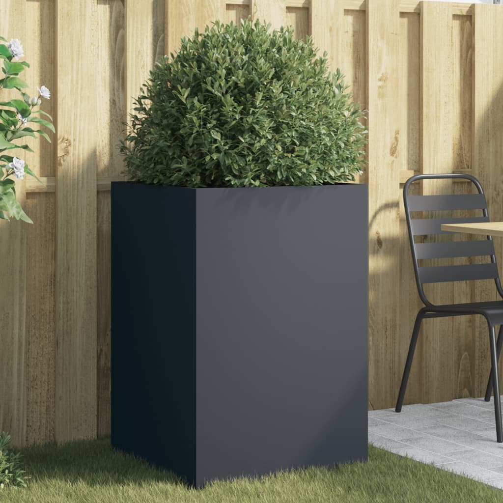 Planter Silver Galvanised Steel