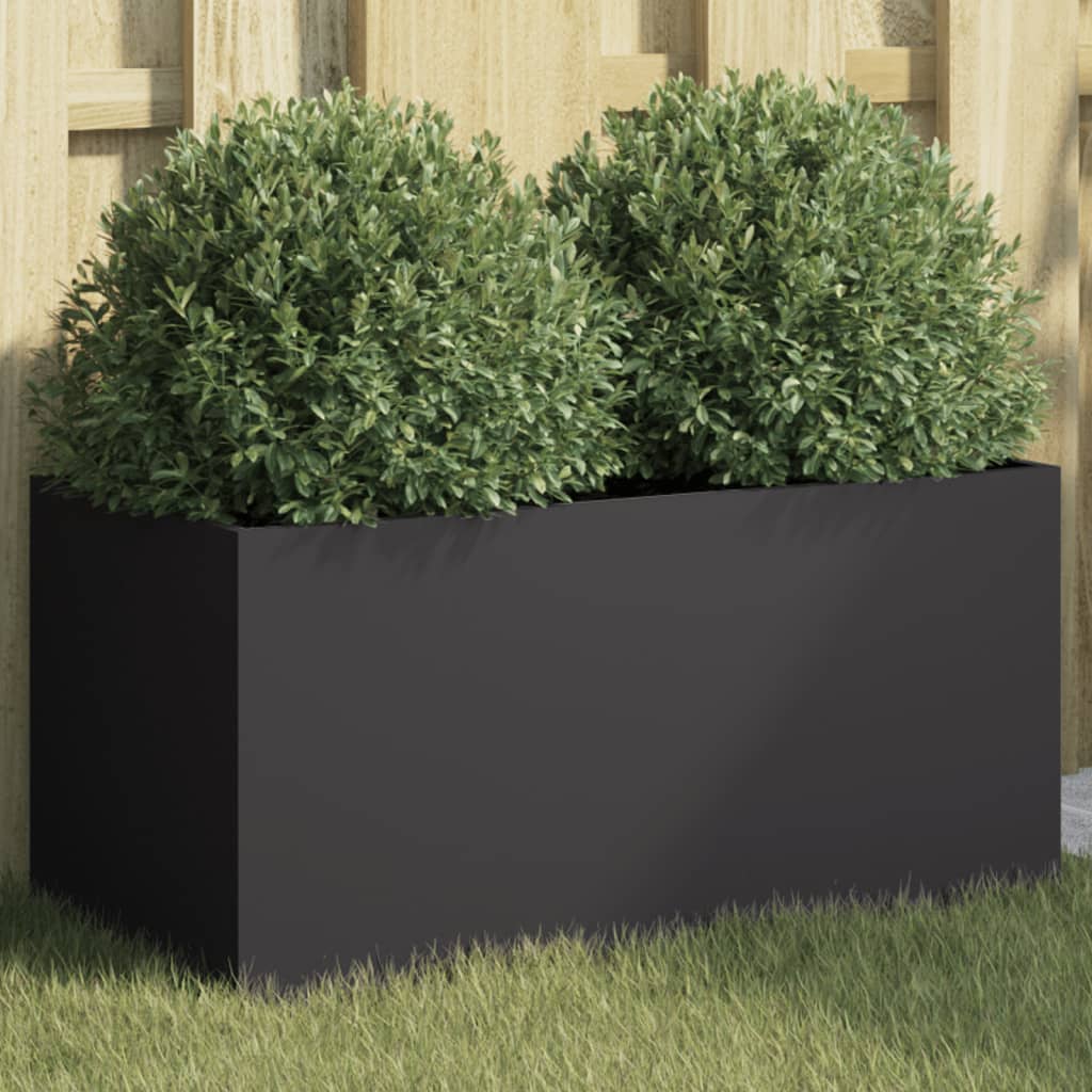 Planter Silver Galvanised Steel
