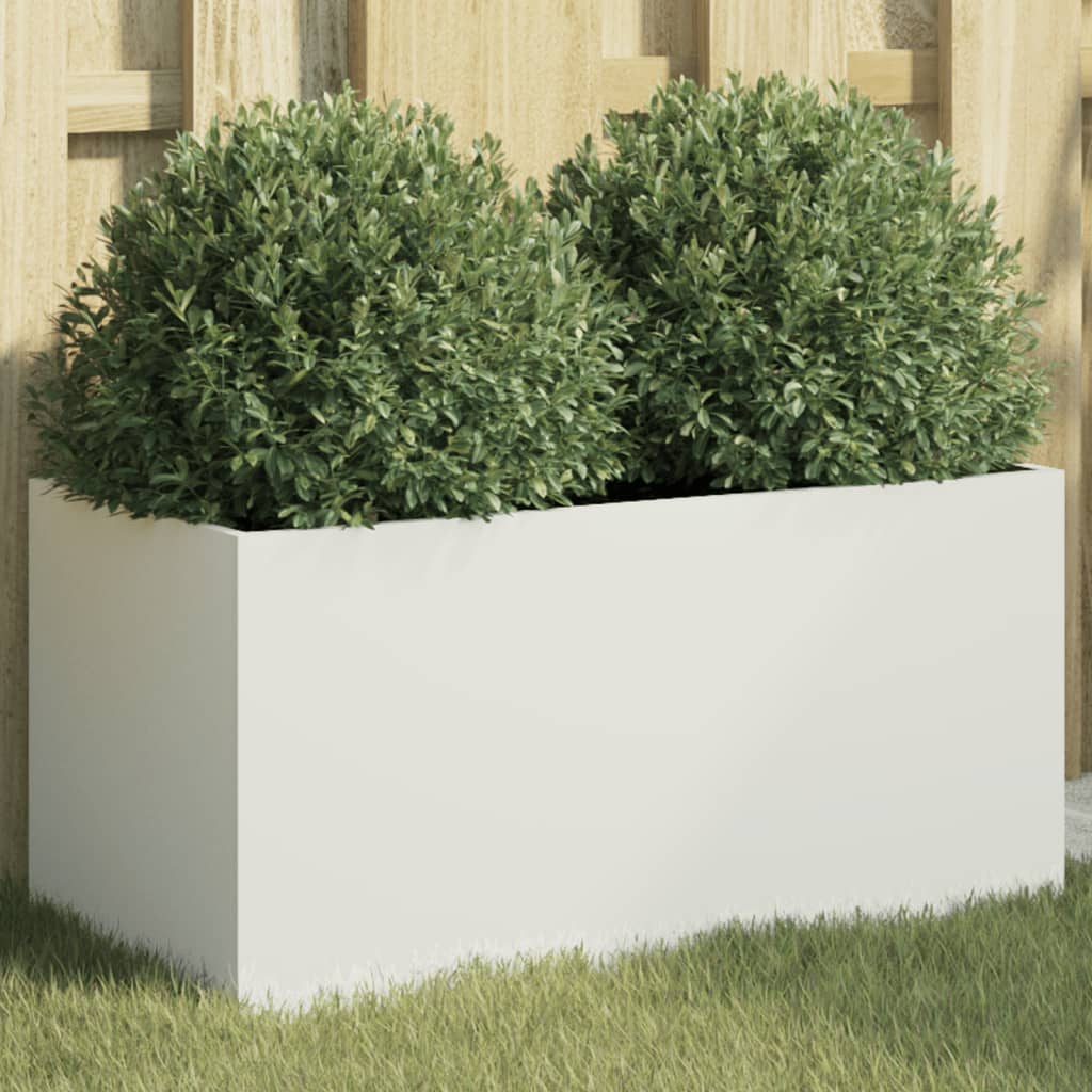 Planter Silver Galvanised Steel