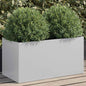 Planter Silver Galvanised Steel