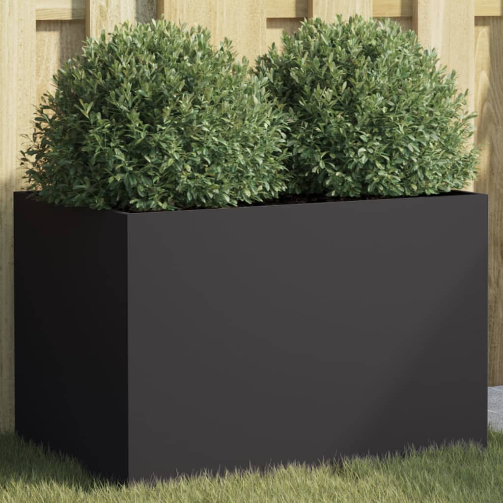 Planter Silver Galvanised Steel