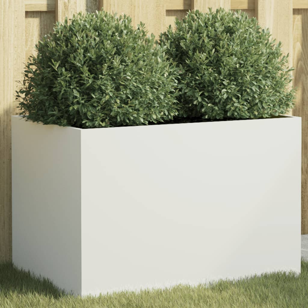 Planter Silver Galvanised Steel