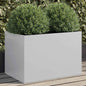 Planter Silver Galvanised Steel