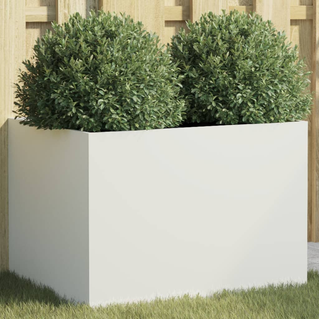 Planter Silver Galvanised Steel
