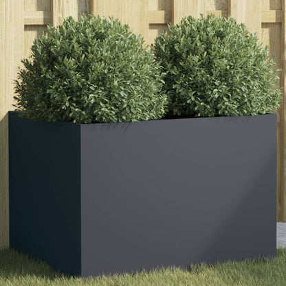 Planter Silver Galvanised Steel