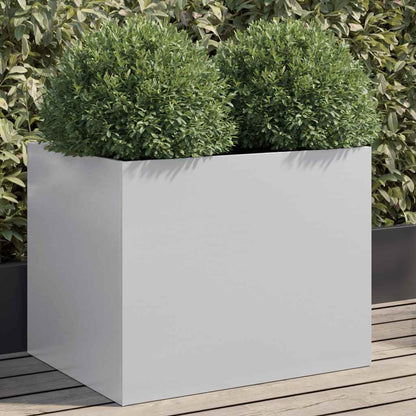 Planter Silver Galvanised Steel