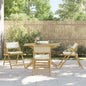 2 Piece Folding Bistro Chairs With Cushions Bamboo