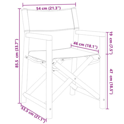 6 Pcs Folding Garden Chairs White Fabric