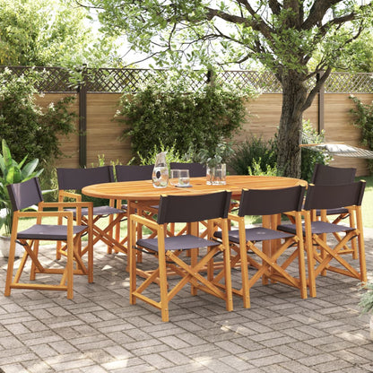 6 Pcs Folding Garden Chairs White Fabric