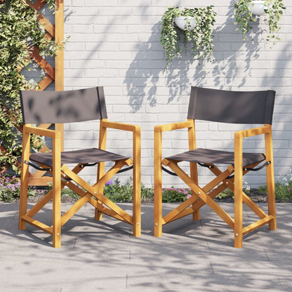 6 Pcs Folding Garden Chairs White Fabric