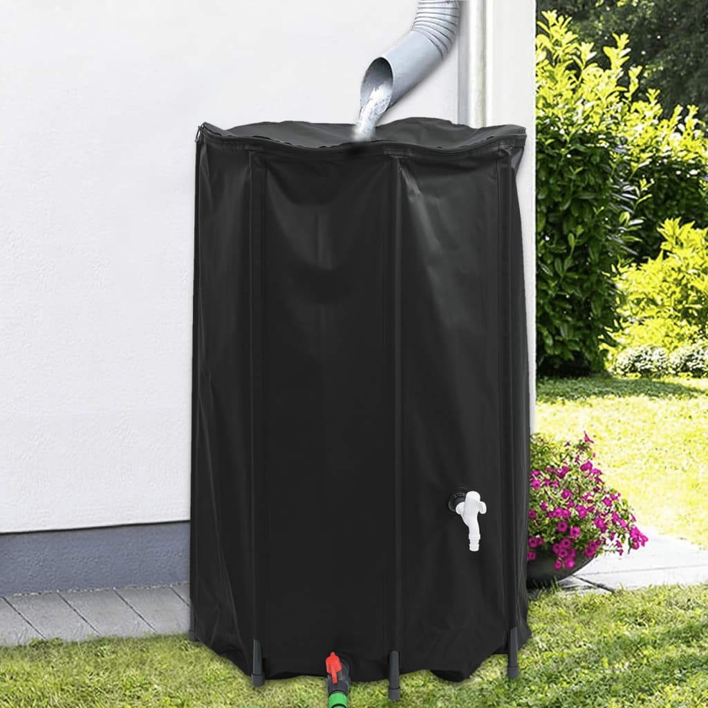 Collapsible Rain Water Tank With Spigot