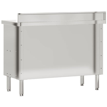 Kitchen Work Table With Sliding Doors Stainless Steel