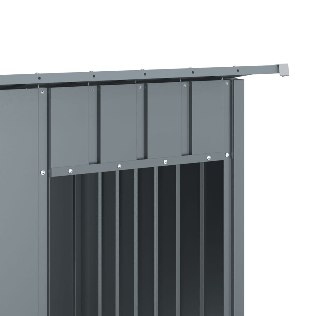Dog House With Roof Anthracite Galvanised Steel