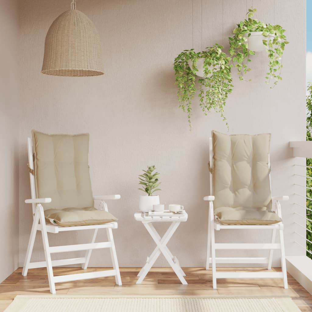 Highback Chair Cushions 6 Pcs Oxford Fabric