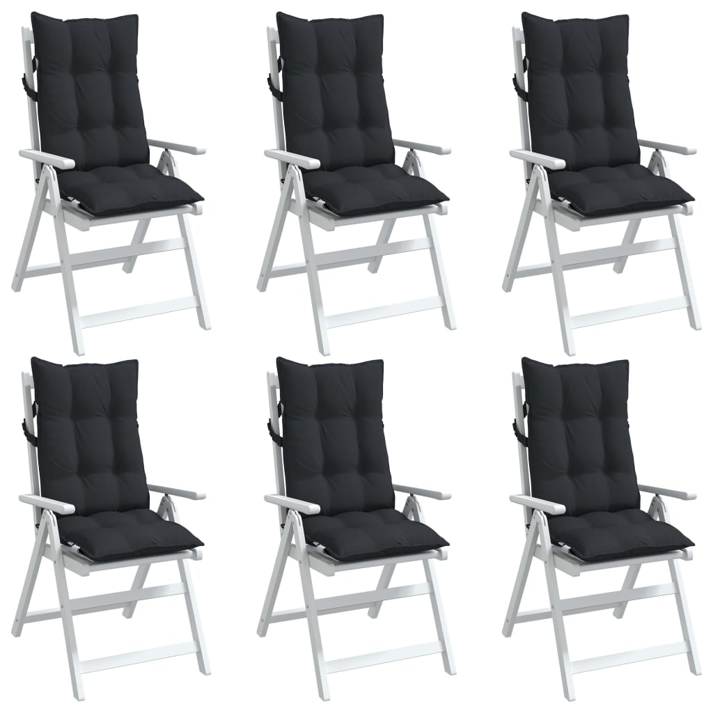 Highback Chair Cushions 6 Pcs Oxford Fabric