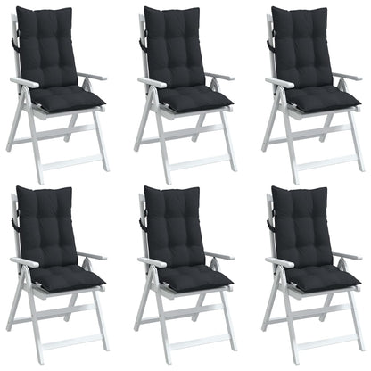 Highback Chair Cushions 6 Pcs Oxford Fabric
