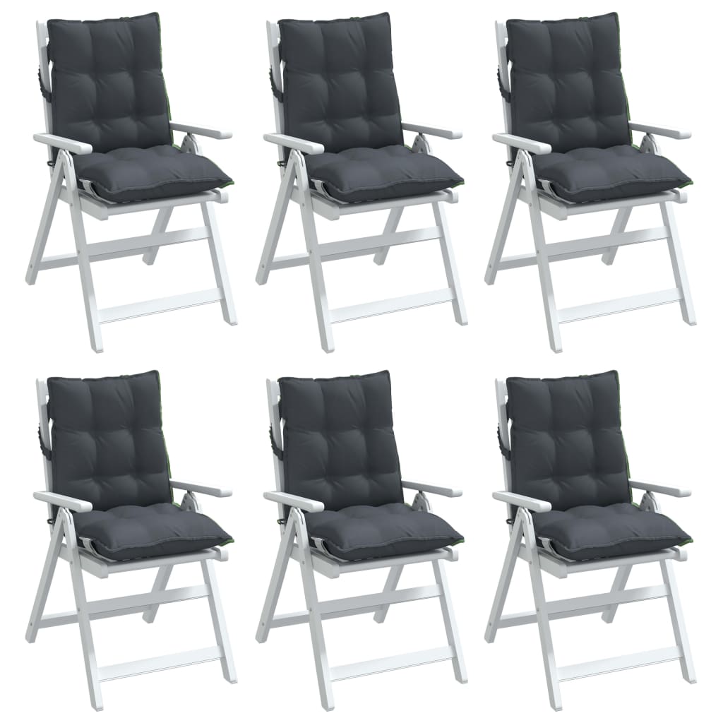 Lowback Chair Cushions 6 Pcs Oxford Fabric