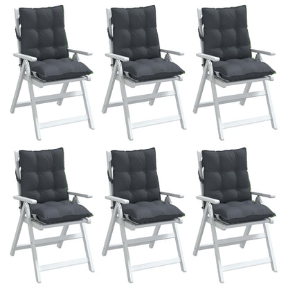 Lowback Chair Cushions 6 Pcs Oxford Fabric