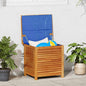 Garden Storage Box With Louver Solid Wood Acacia