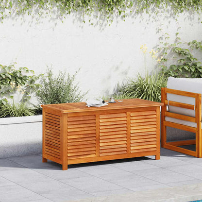 Garden Storage Box With Louver Solid Wood Acacia