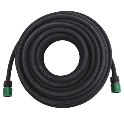 Garden Soaker Hose Black 0.6" Rubber
