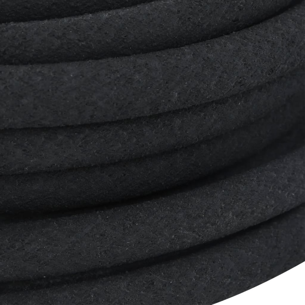 Garden Soaker Hose Black 0.6" Rubber