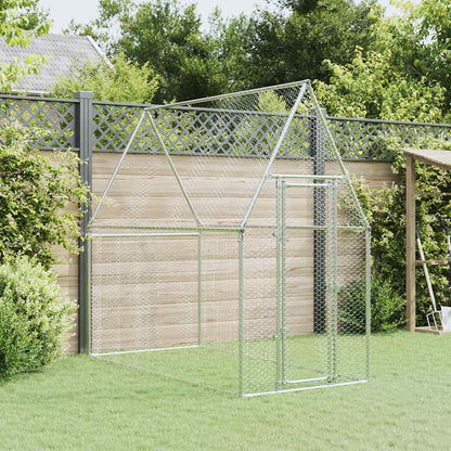 Chicken Cage Silver Galvanised Steel
